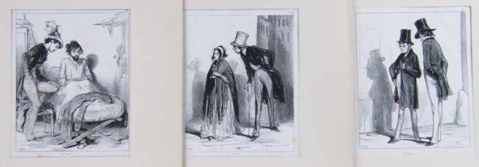 Gavarni, Paul, Eigentlich Hippolyte Chevalier (Paris – Auteuil 1804-1866) Neun humoristische