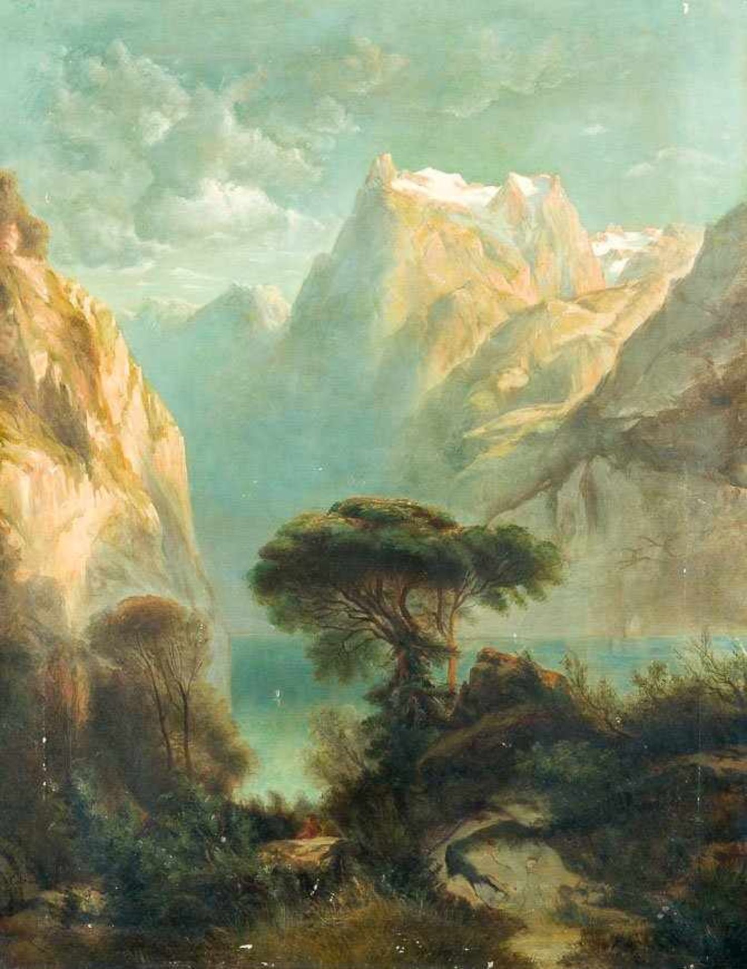 Calame, Alexandre (Vevey, Mentone 1810-1864), zugeschrieben Vierwaldstättersee und Urirotstock.