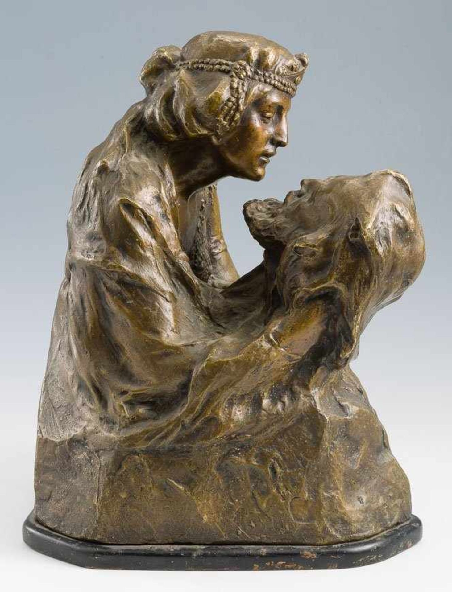 Martinelli, Jenö (Budapest 1886-1954) Salome, in den Händen das Haupt des Holofernes. Büste, aus dem - Bild 2 aus 2