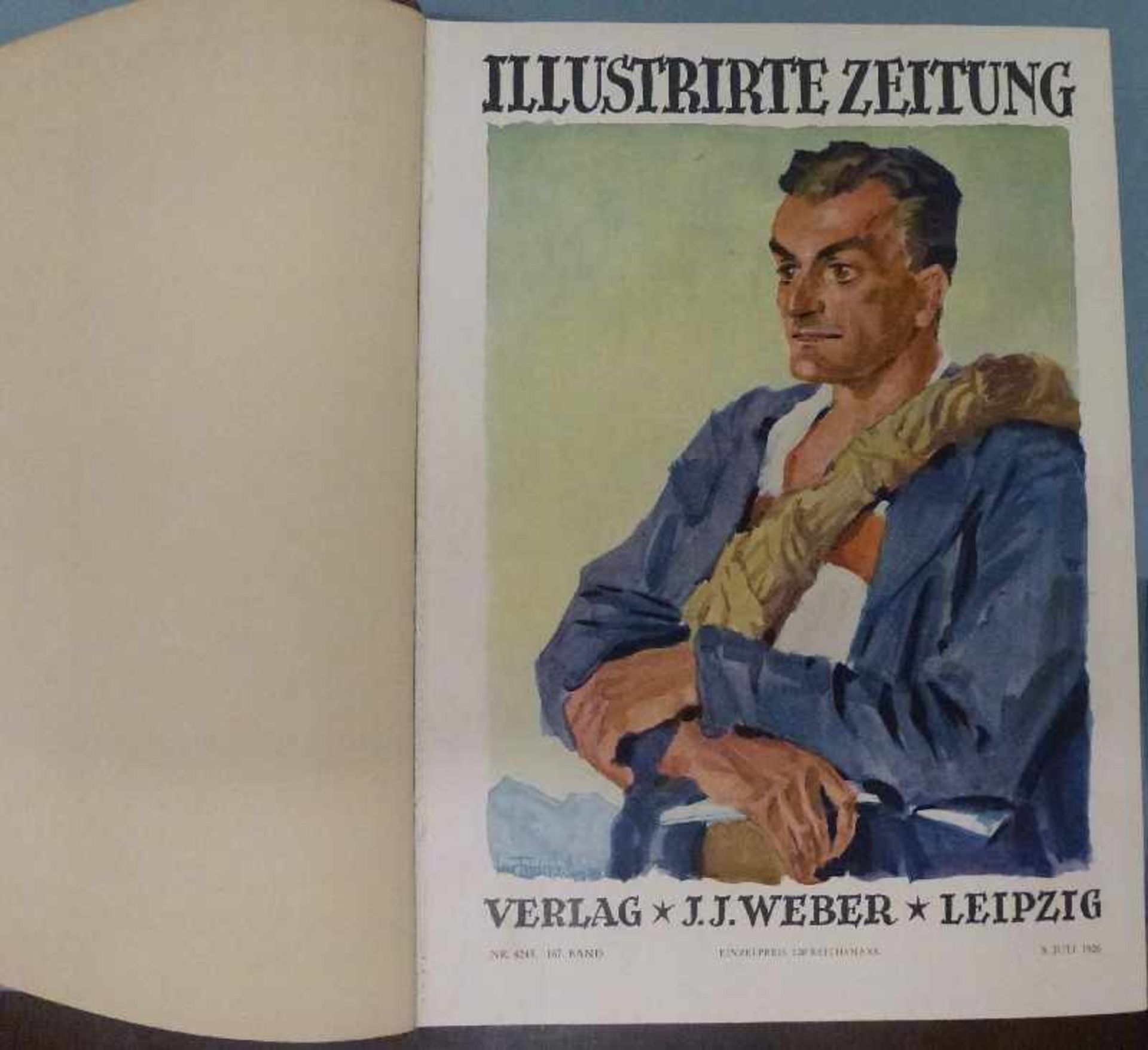 "Illustrierte Zeitung", Verlag J.J. Weber, Leipzig 1926/'27/'28 jeweils in zwei Bänden gebunden (