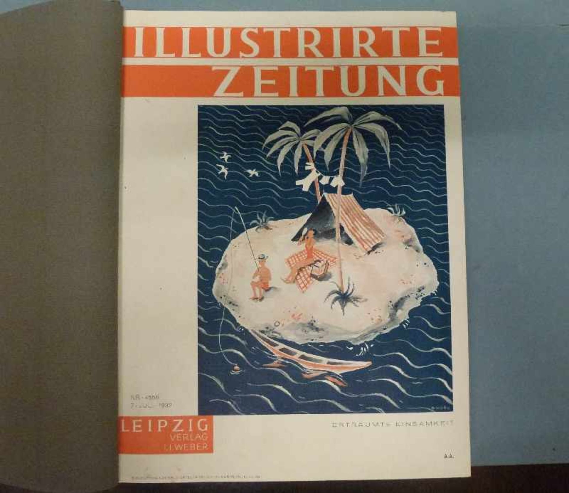 "Illustrierte Zeitung", Verlag J.J. Weber, Leipzig 1933/'35/'38/'39 jeweils in zwei Bänden