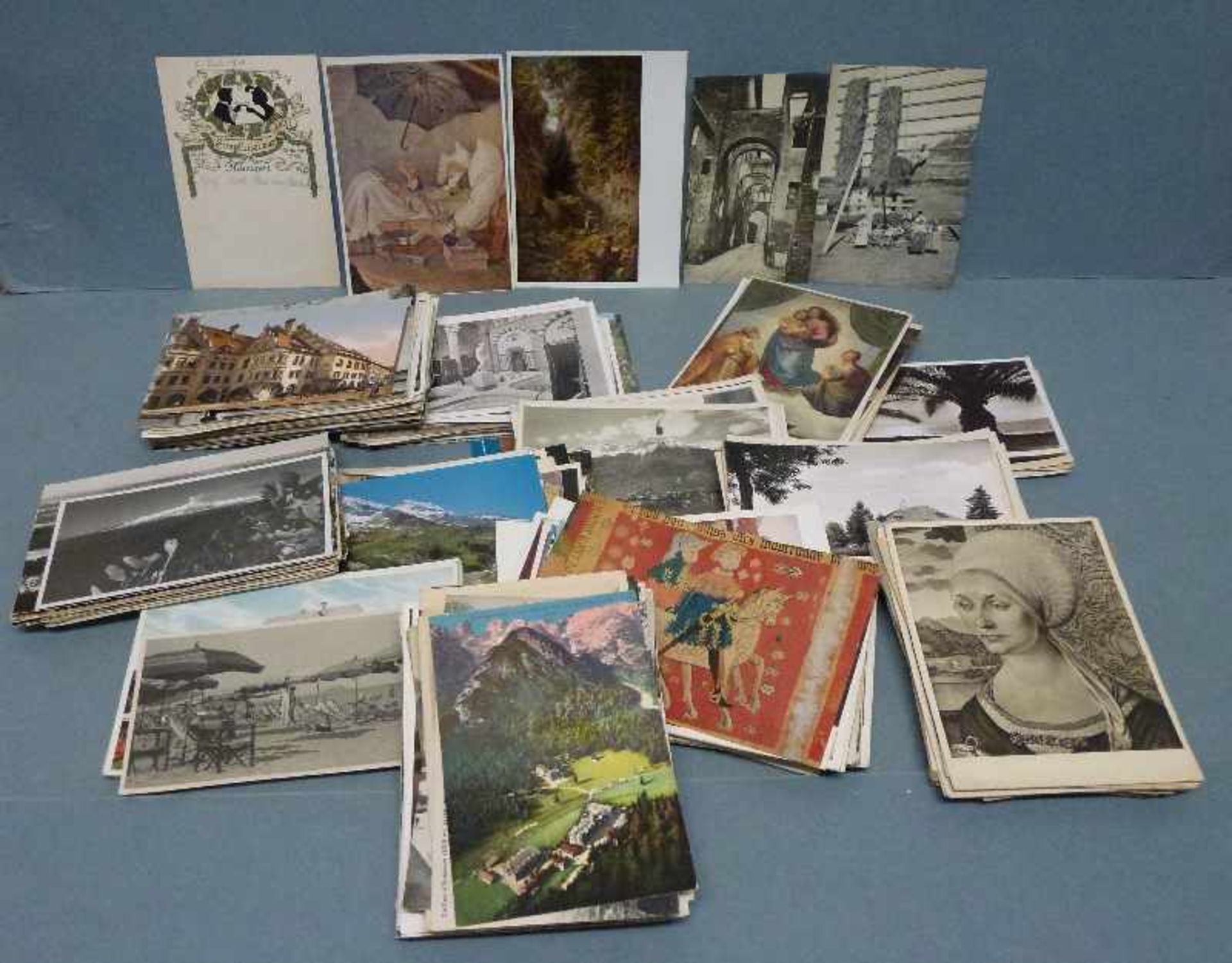 Konvolut Postkarten, Anfang 20.Jh. bis 1950er Jahre circa 350 St., viele Ansichten, wenige