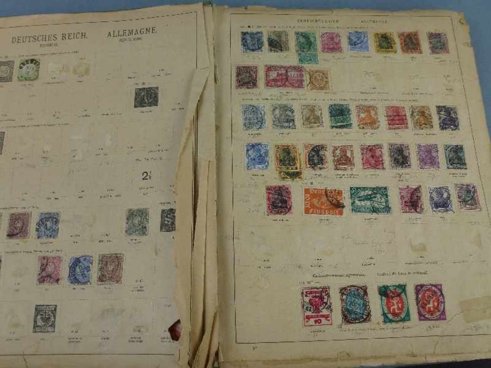 Schwaneberger Briefmarkenalbum, Anfang 20.Jh. "Union-Ausgabe Für Anfangs- und mittlere Sammler", - Bild 3 aus 3