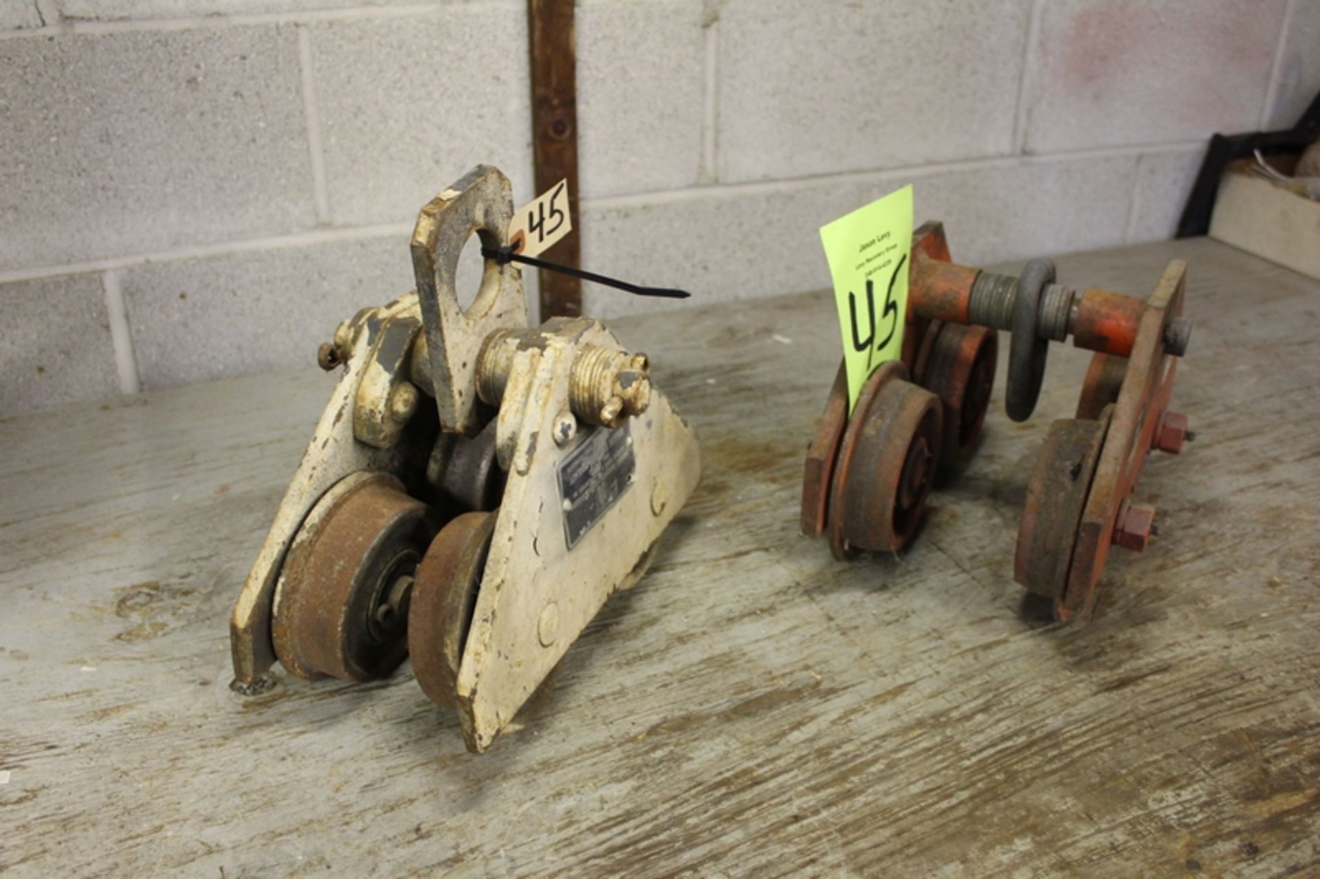 Lot of (2) Chain Hoist Trolleys - Image 3 of 3