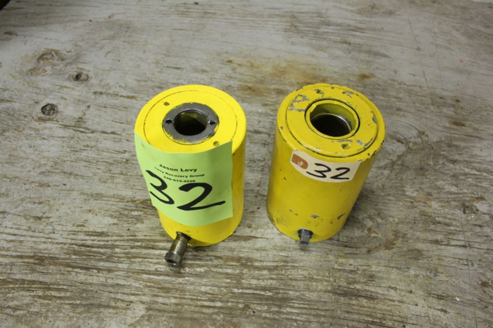 Lot of (2) Enerpac Model RCH-302 30 Ton Hollow Ram Hydraulic Jack Cylinders - Image 2 of 2