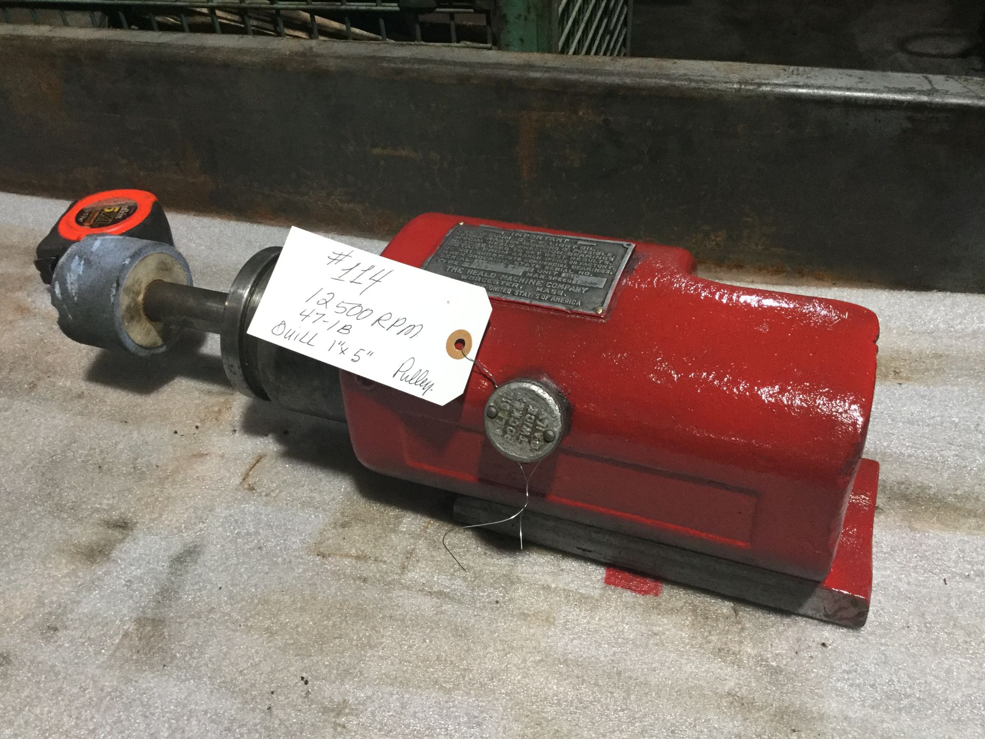 Heald Red Head ID Grinding Spindle