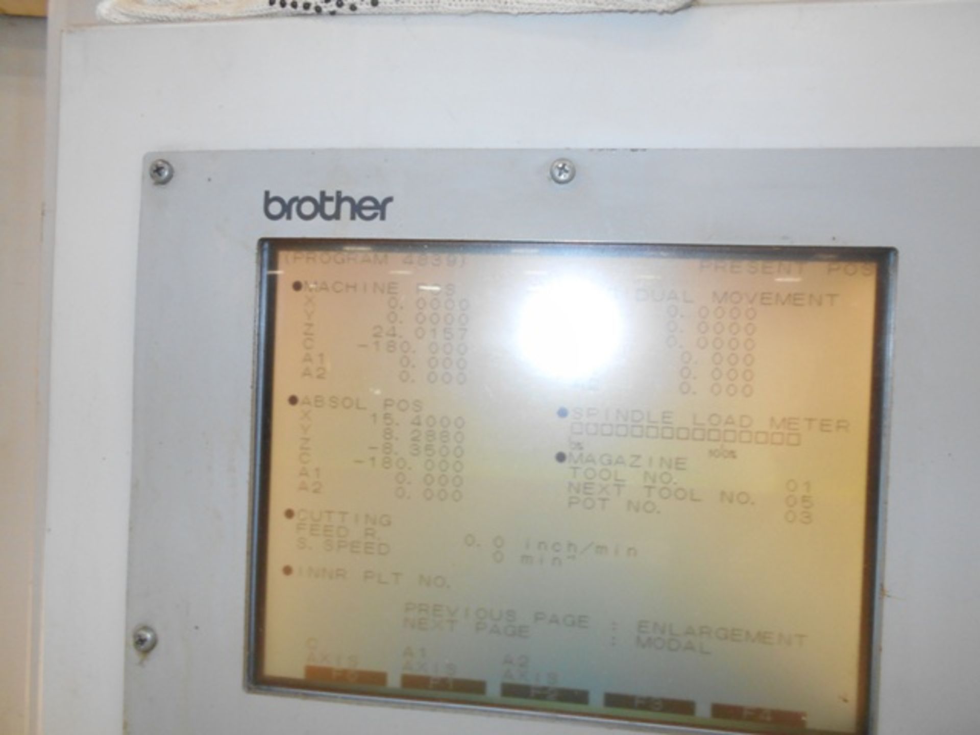 Brother TC 32A Drill & Tap with (2) pallets and (2) 4th axis rotary tables - Image 6 of 12