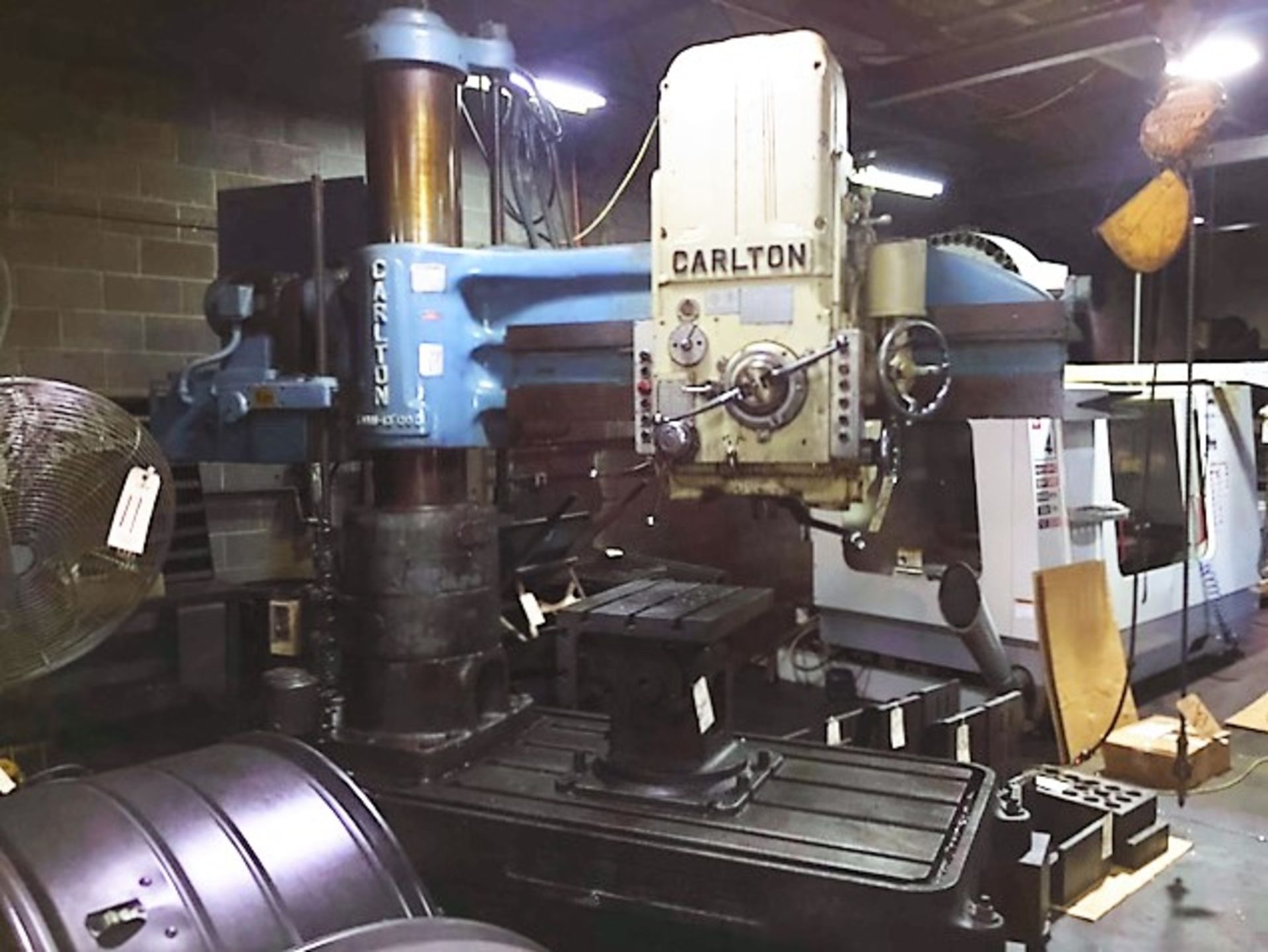 CARLTON 5' X 13" RADIAL ARM DRILL