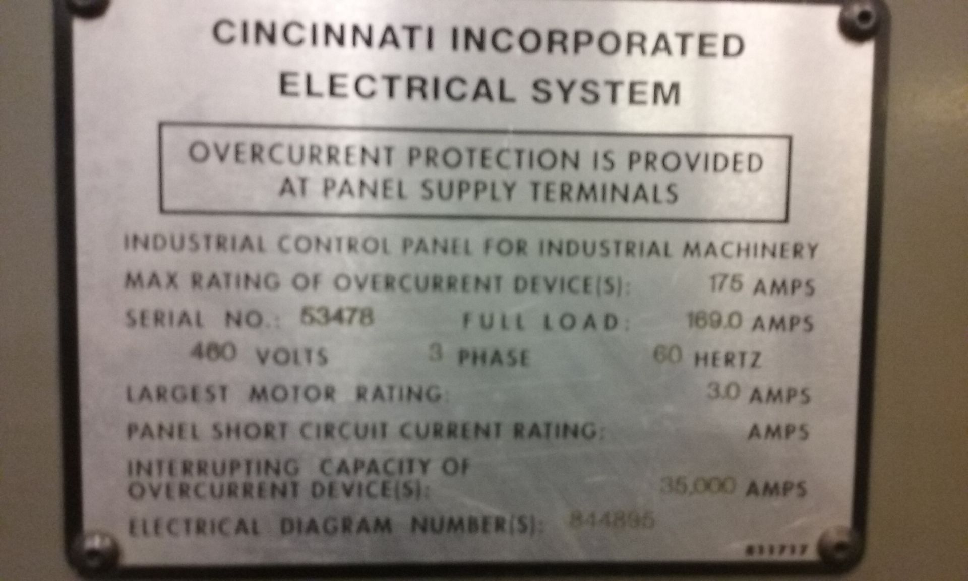 2006 Cincinnati CO2 Laser Model CL707 (5 X 10) - Ferndale, MI - Image 6 of 7