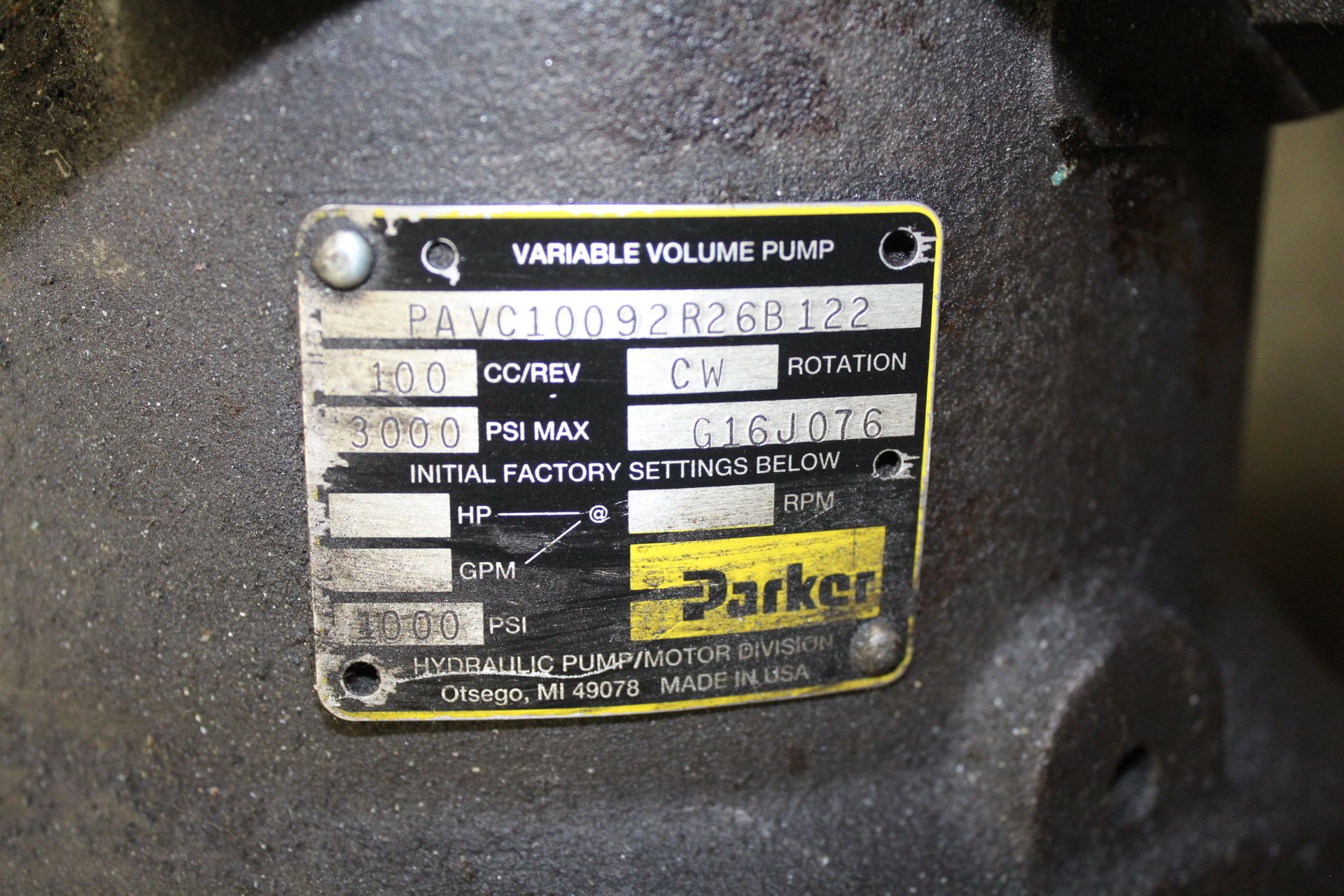 Estimated 40-Hp Hydraulic Power Unit - Angola, Indiana - Image 4 of 4