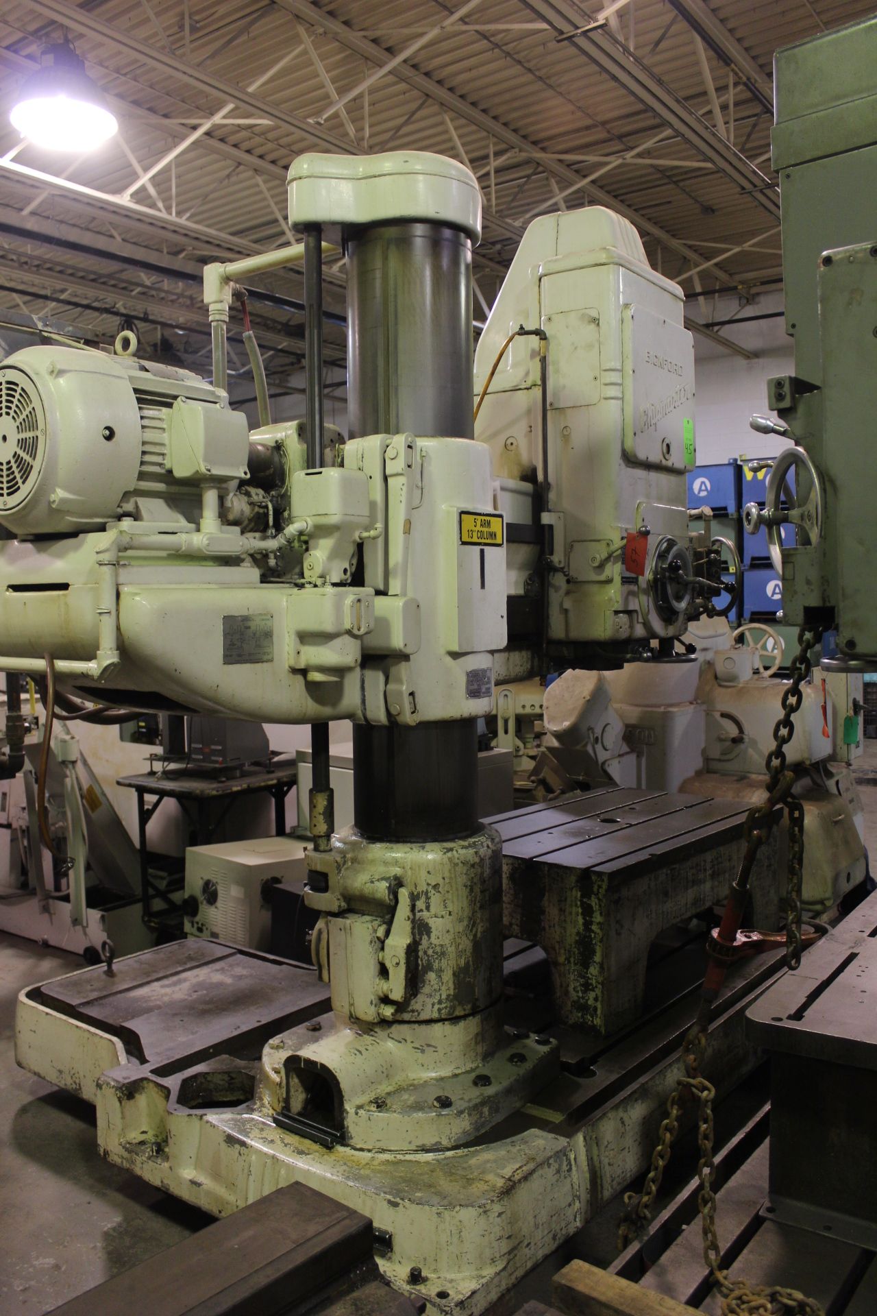 Giddings & Lewis Bickford "Chipmaster" 5' Arm x 13" Column Radial Drill - Image 3 of 3