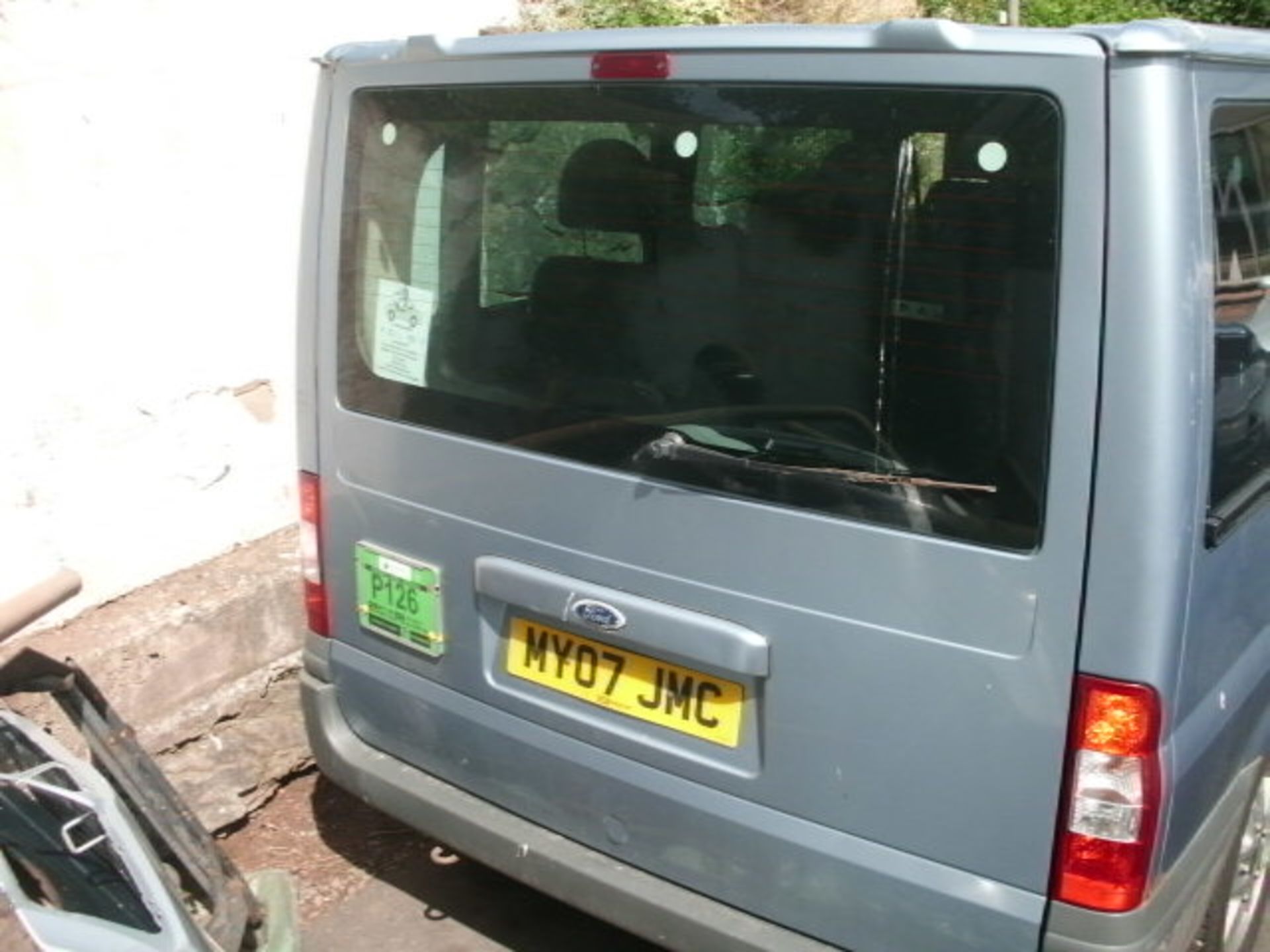 2007 (April) FORD TRANSIT TOURNEO GLX 110 8 seater MINI BUS including driver, blue, diesel, 2198 - Image 2 of 3