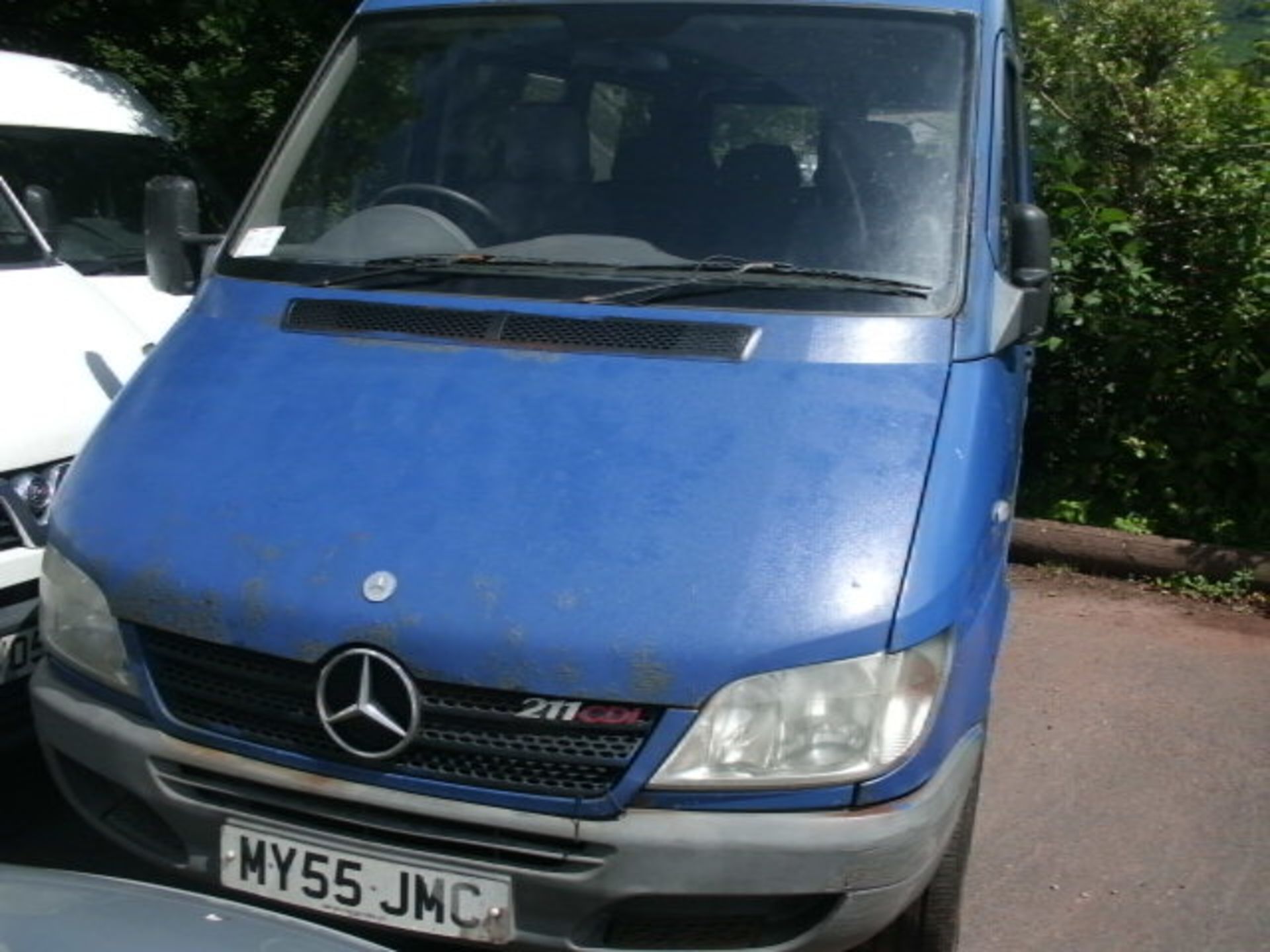 2005 (March) MERCEDES SPRINTER 211 Cdi SWB 9 seater MINI BUS including driver, blue, diesel, 2148cc,