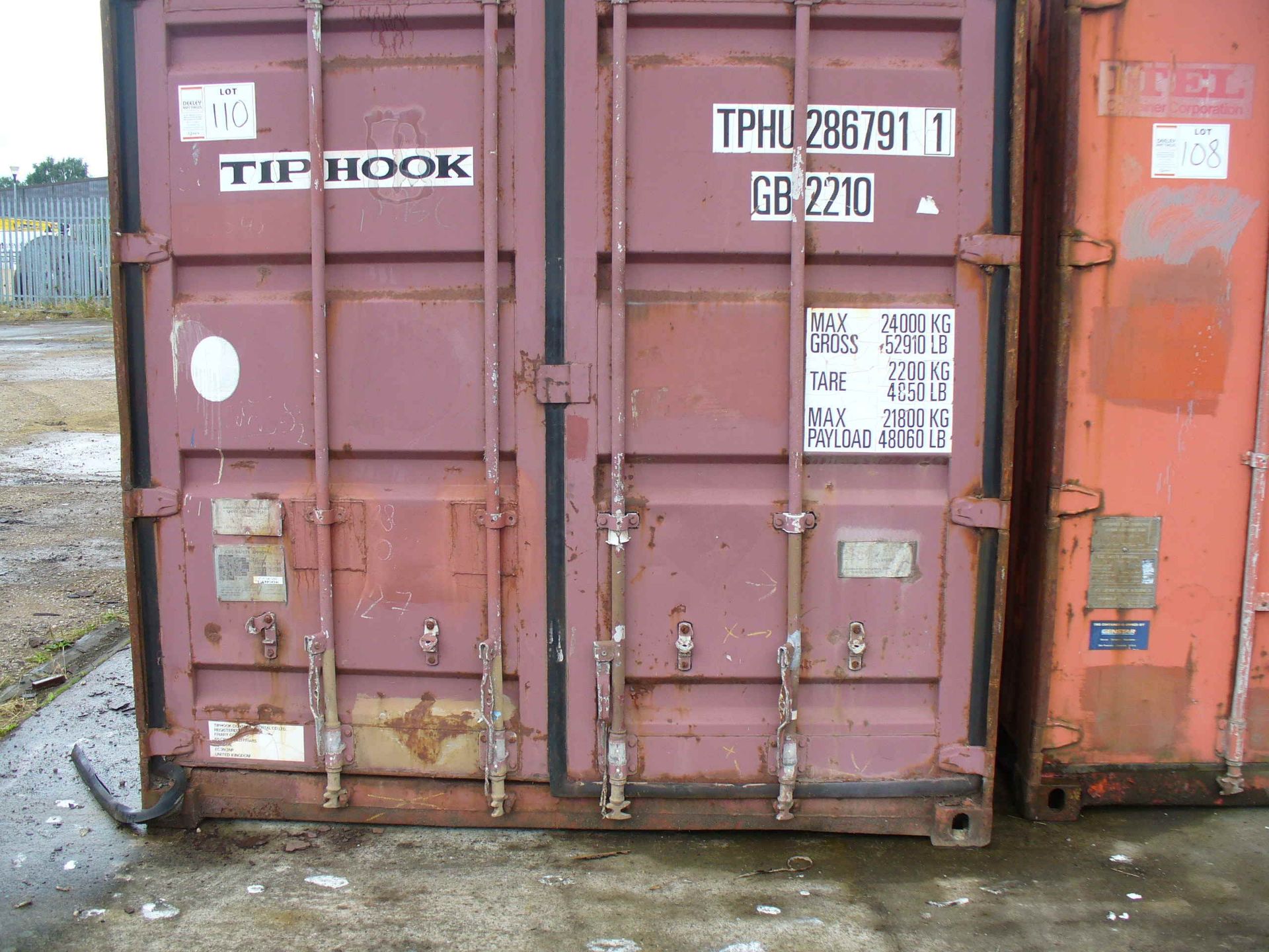 20ft SHIPPING CONTAINER - Image 3 of 3