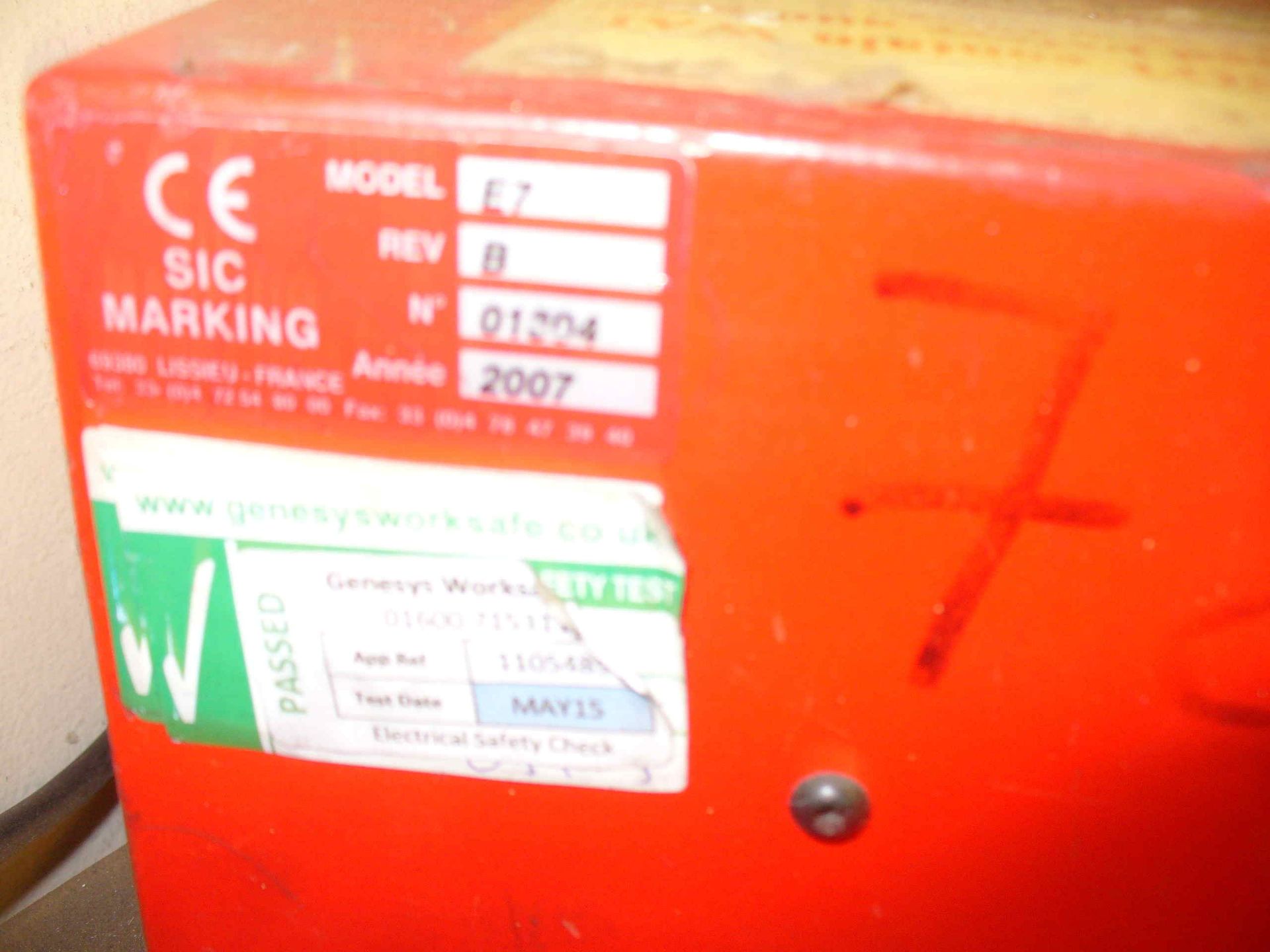 2007 SIC Model E1 Part MARKING ENGRAVER - Image 4 of 4