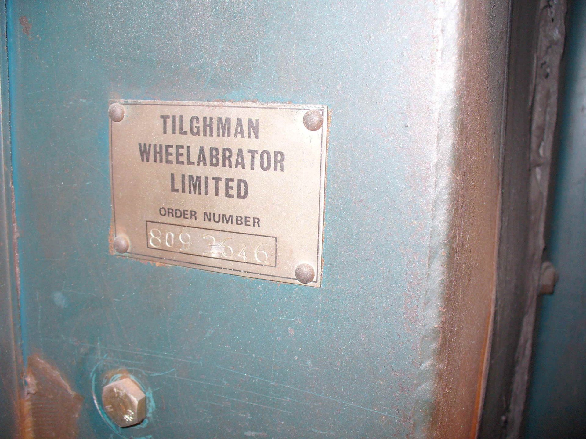 Tighlman wheelabrator SHOT BLASTER, serial no 809 3642, approx 2m diameter table,shot recovery plant - Image 5 of 7