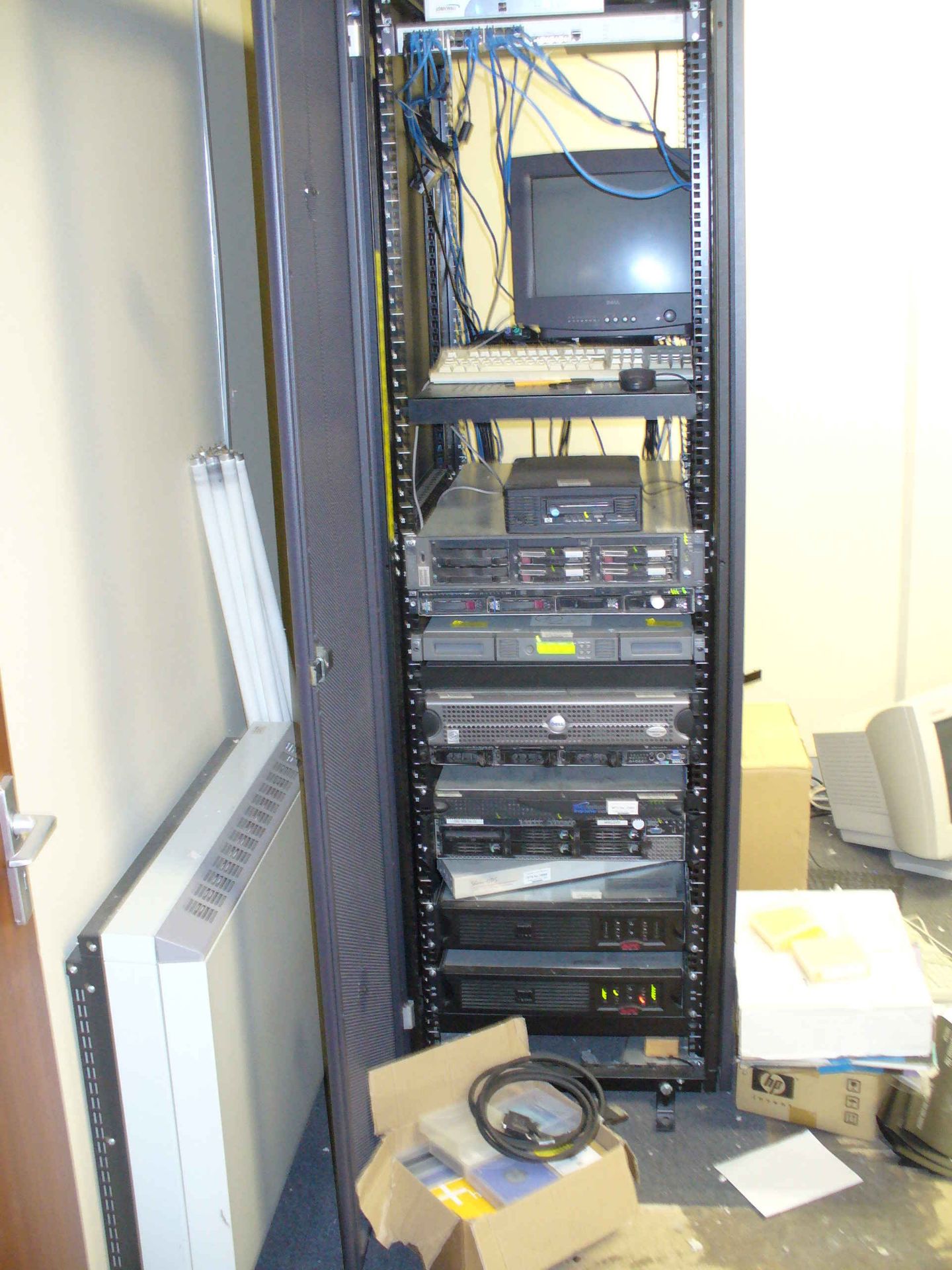 Rack mounted SERVER CABINET & CONTENTS