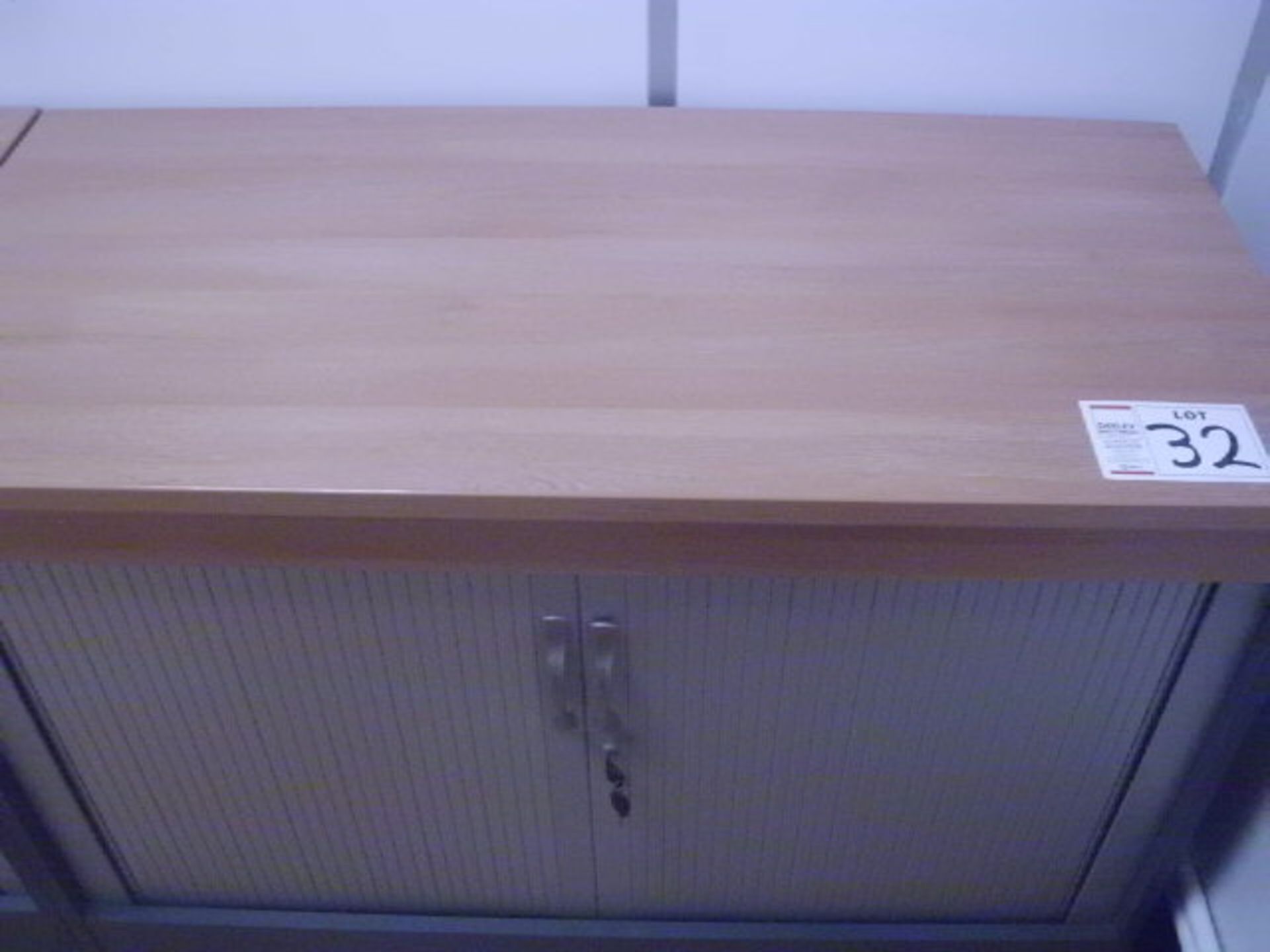 3'6" light oak STATIONERY CUPBOARD