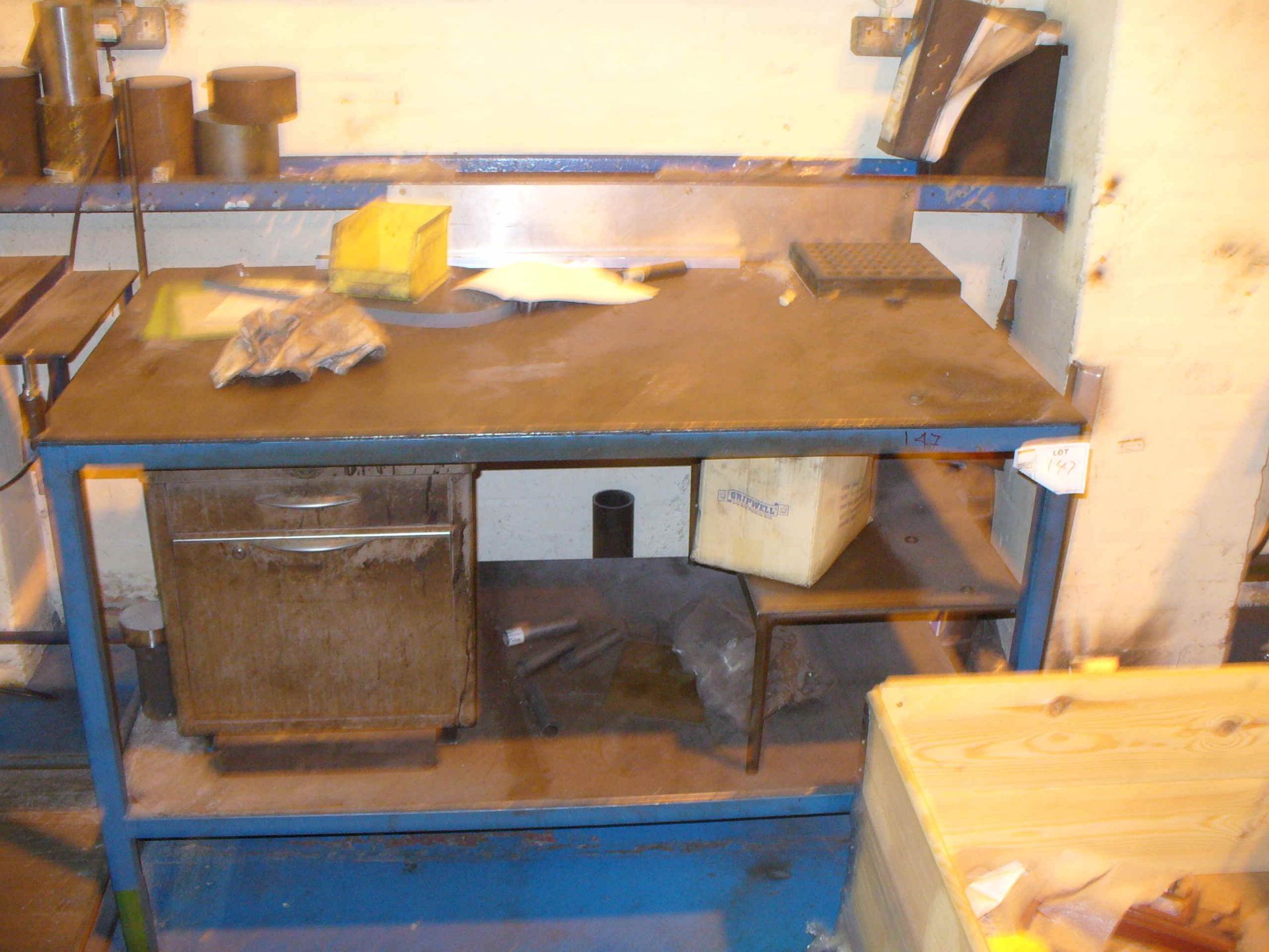 Steel WORKBENCH 58" x 64" with undershelf