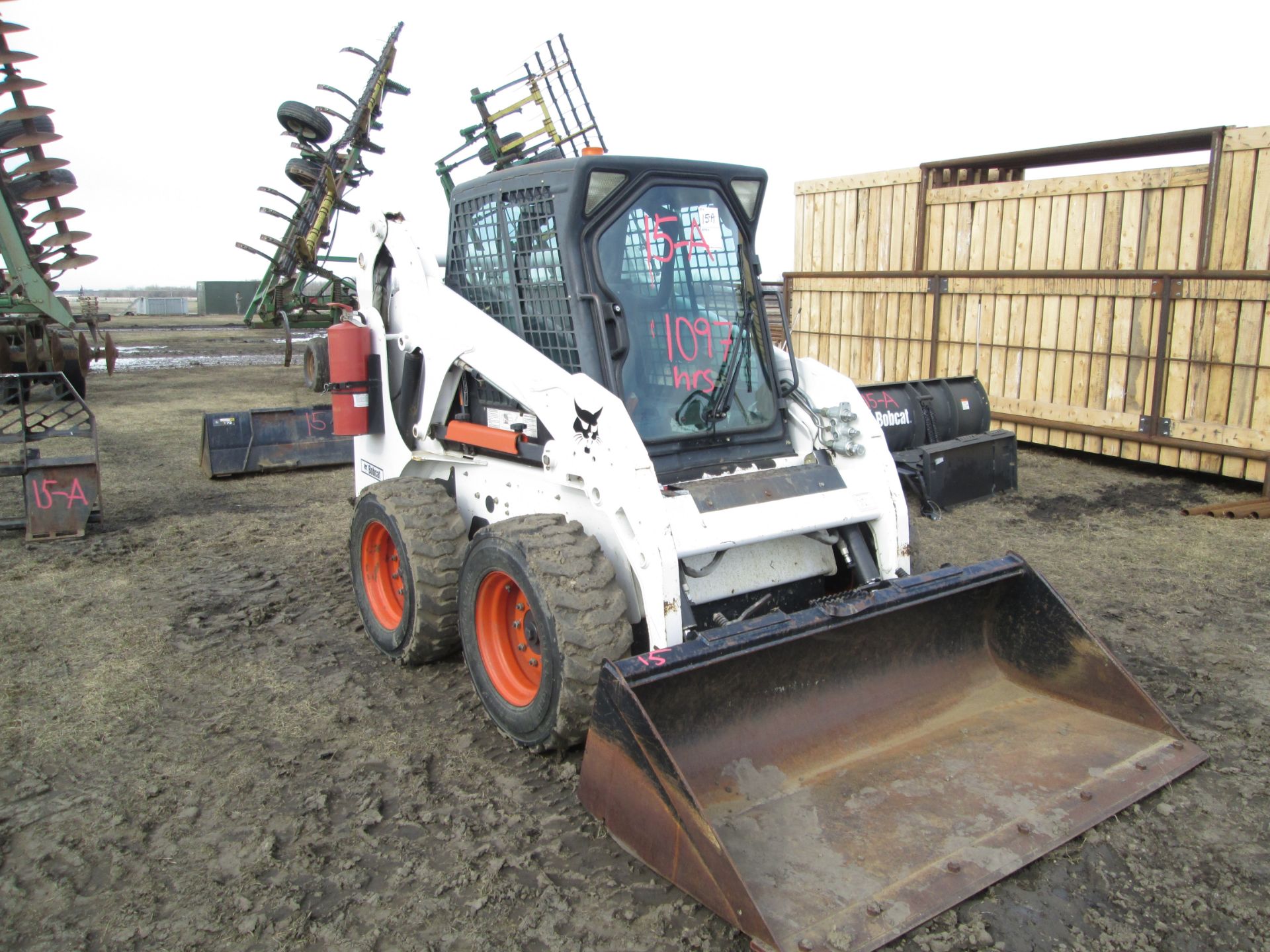 2007 BOBCAT S175 SKIDSTEER, AUX HYD FOOT & HAND CONTROLS, QUICK ATTACH BUCKET, 49HP, DIESEL,1043HRS - Bild 4 aus 8