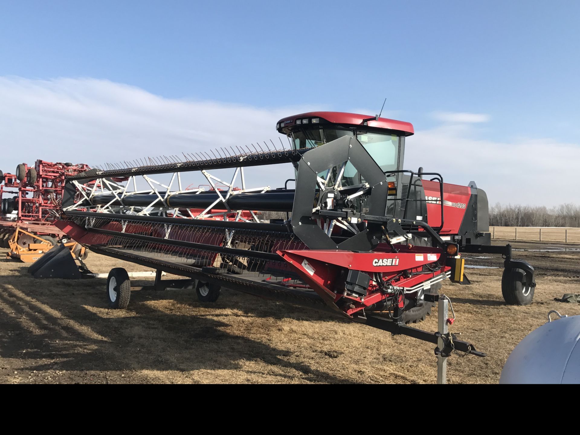 2014 CASE IH WD 1203 25' Windrower