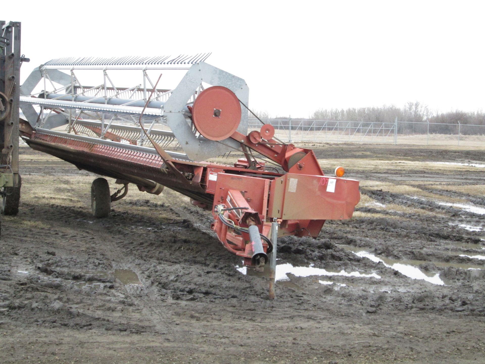 21' HESSTON 1200 PTO SWATHER, - Image 2 of 3