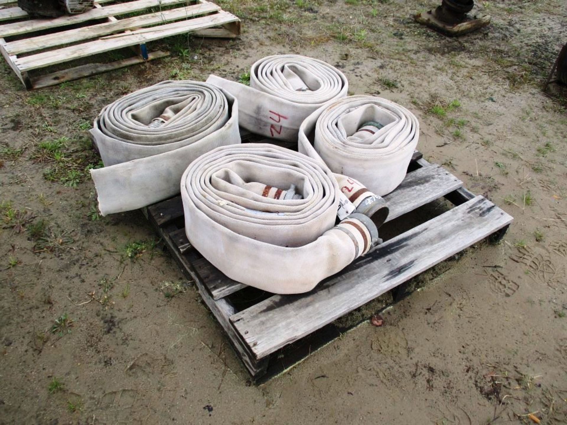 PALLET OF FIRE HOSE