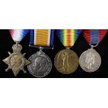 1915 Star Trio to 1866 Gnr. L.A. Collins R.F.A. plus Imperial Service Medal (Q.E.II Br. Omn) to