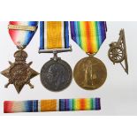 1914 star trio with a good selection of original service documents including to 51106 Sgt Joseph