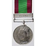 Afghanistan Medal 1881 with Kabul clasp (2022 Lce Corpl J Smith 2/9th Foot (Norfolks). Confirmed