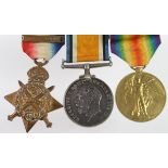 1914 star trio with original bar to 6789 Pte A Jackson 13/Hussars