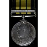 Africa General Service Medal (EdwVII) with bar Gambia to 2895 Pte. D. Dixon 3rd W. India Regt.