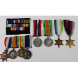 1915 trio with naval long service medal to k.30179 A Carter S,P.O HMS Yarmouth with 1939-45 Atlantic