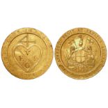 East India Company, Madras Presidency (India) gilt copper proof 1/48 Rupee 1794, EF, some