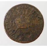 Ireland James II Gunmoney Large Shilling 1689 Dec. Fair-VG