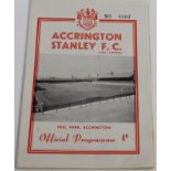 Accrington Stanley v Bradford City played on 3/2/1962 and was Accringtons last home match before