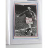 Football - mainly black and white postcards, signed. Includes Don Howe, Peter Bonnetti, John Galley,