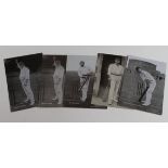 Cricket Postcards 1900 - 1910 all from the star series include Hayes, Dalmeny, Hayward and Lees (