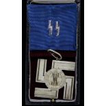 German SS Long Service Medal and case 12 years -silver grade. Awarded to all officers, NCOs and