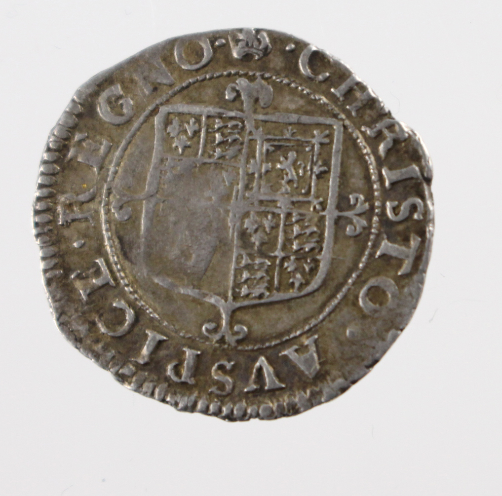 Charles II silver threepence, Third Issue, with inner circles, with mark of value, mm. Crown,
