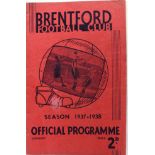 Brentford v Middlesborough 1937/38 season division 1 match played on 13/11/1937