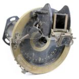 Compass and mount with magnification attachment. Marked Azimuth Circle Nr 4 Ref 6B/890 Issue