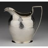 Georgian silver cream jug hallmarked for Alexander Field prob London 1799. Weight 4 oz.