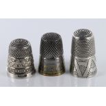 Silver Thimble hallmarked Birmingham 1926 advertising "Andrews Liver Salts" along with two Victorian
