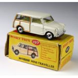 Dinky Toys cream Morris Mini-Traveller, no. 197, contained in original box