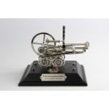 Royal Mint Richard Trevithick steam locomotive model and £2 coin to commemorate the 200th