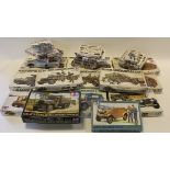Tamiya. Twenty-nine boxed kits, military related, including Horch1a (x 3), Mander II, AusfD, KVII,