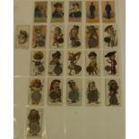 American issues, large sheet containing 22 cards, being Duke's - Coins of All Nations x 16, Actors &