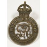 Badge GRV Life Guards 1st and 2nd BN brass with lugs