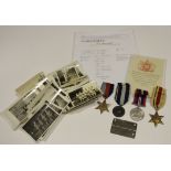 WW2 POW medals including 1939-45 Star, Africa Star, War medal with Greek War medal 75 photos some